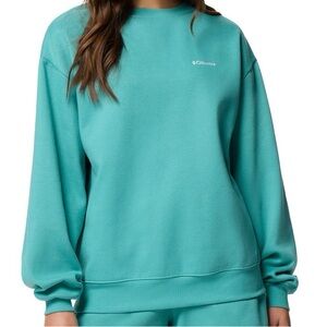 Columbia Teal Aldermore Long Sleeve Sweatshirt